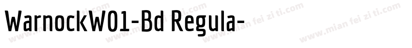 WarnockW01-Bd Regula字体转换